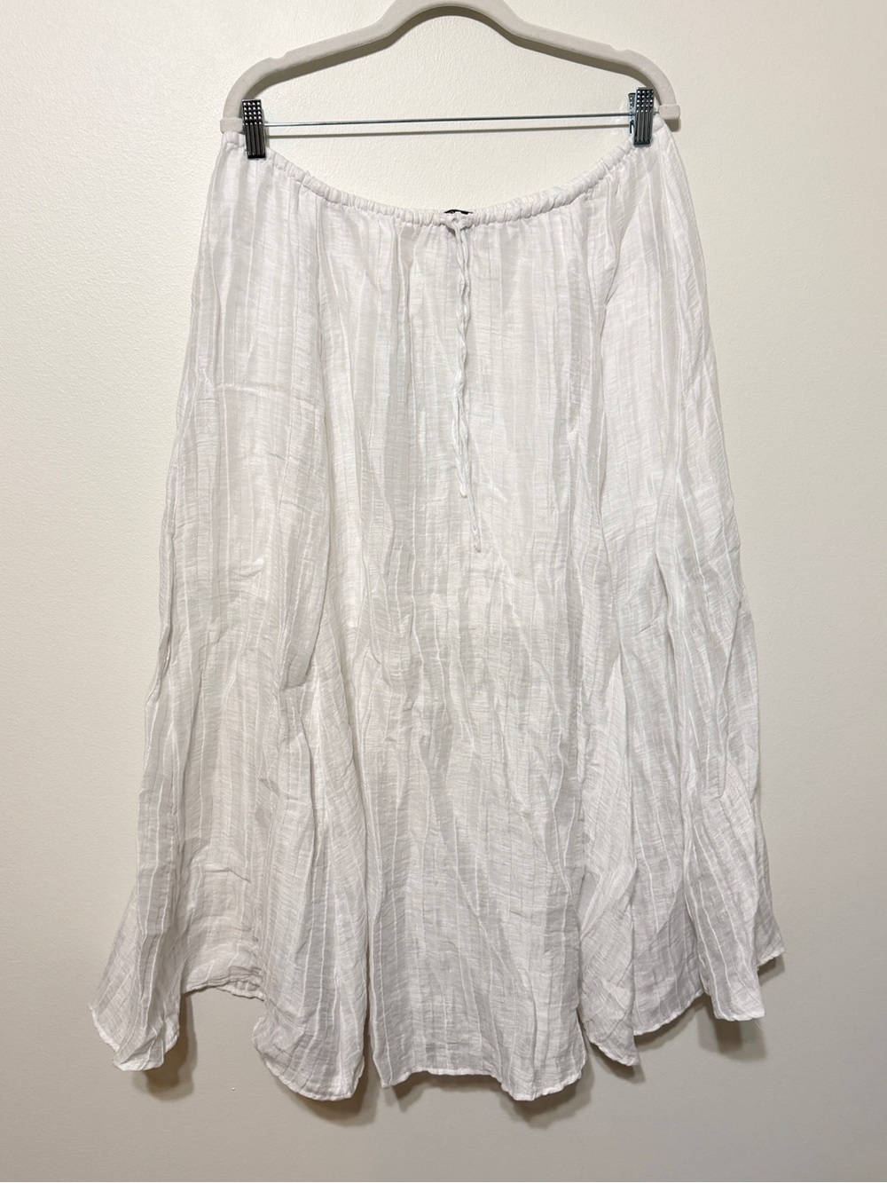 J. Crew White Pleated Maxi Skirt - Picture 2 of 9